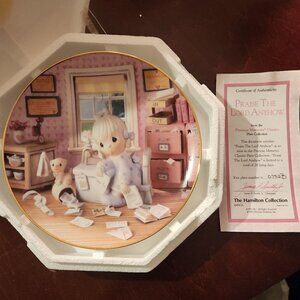 Hamilton Collection Precious Moments Praise The Lord Anyhow Plate